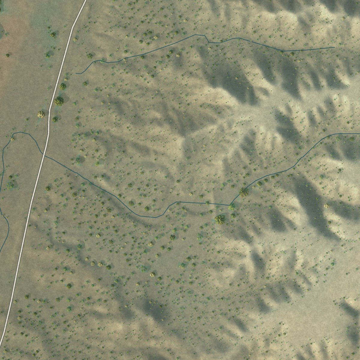 Second close-up of the map of San Ysidro, New Mexico print showing more streets and buildings