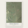 Sheep Springs, New Mexico map print, the full design