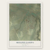 Skyline-Ganipa, New Mexico map print, the full design
