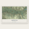 Sullivan, New Mexico map print, the full design