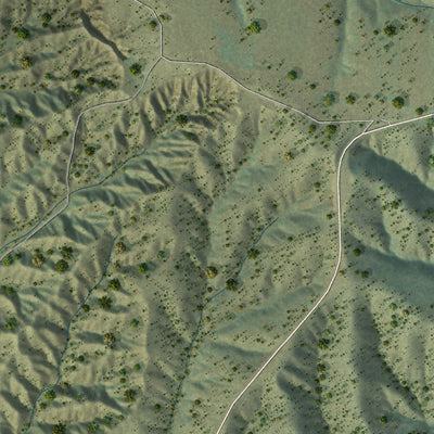 Close-up of the map of Truchas, New Mexico print showing street and building detail