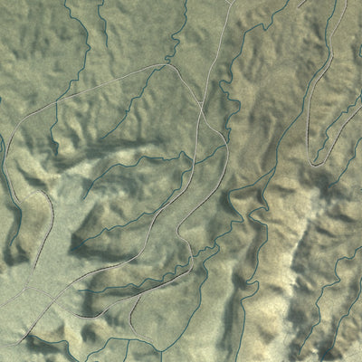 Close-up of the map of Upper Fruitland, New Mexico print showing street and building detail