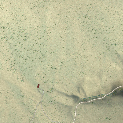 Close-up of the map of Villanueva, New Mexico print showing street and building detail