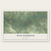 West Hammond, New Mexico map print, the full design