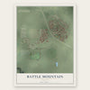 Battle Mountain, Nevada map print, the full design