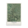 Map of Caliente, Nevada, 12 x 18 inch unframed archival matte print