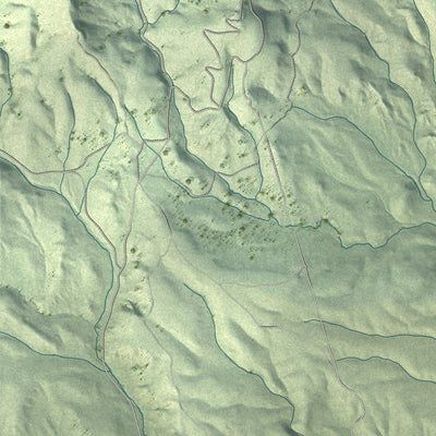 Second close-up of the map of Elko, Nevada print showing more streets and buildings