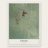 Empire, Nevada map print, the full design