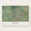 Gerlach, Nevada map print, the full design