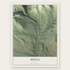 Midas, Nevada map print, the full design