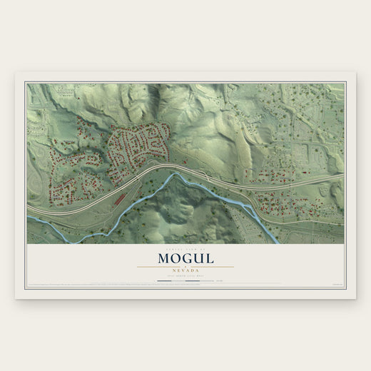 Mogul, Nevada map print, the full design