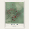 Nellis AFB, Nevada map print, the full design