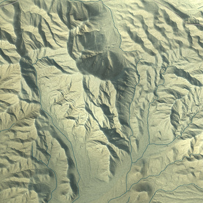 Close-up of the map of Sandy Valley, Nevada print showing street and building detail