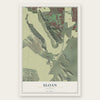 Sloan, Nevada map print, the full design