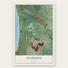 Stateline, Nevada map print, the full design