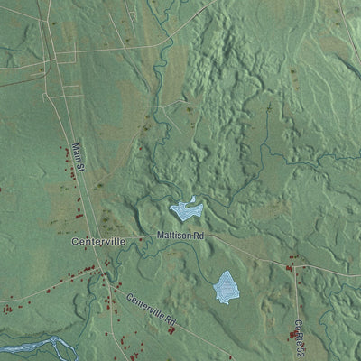 Close-up 2 of the Albion Town (Oswego County), New York map artwork
