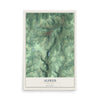 Alfred, New York map print, 12" x 18" Archival Matte Print mockup