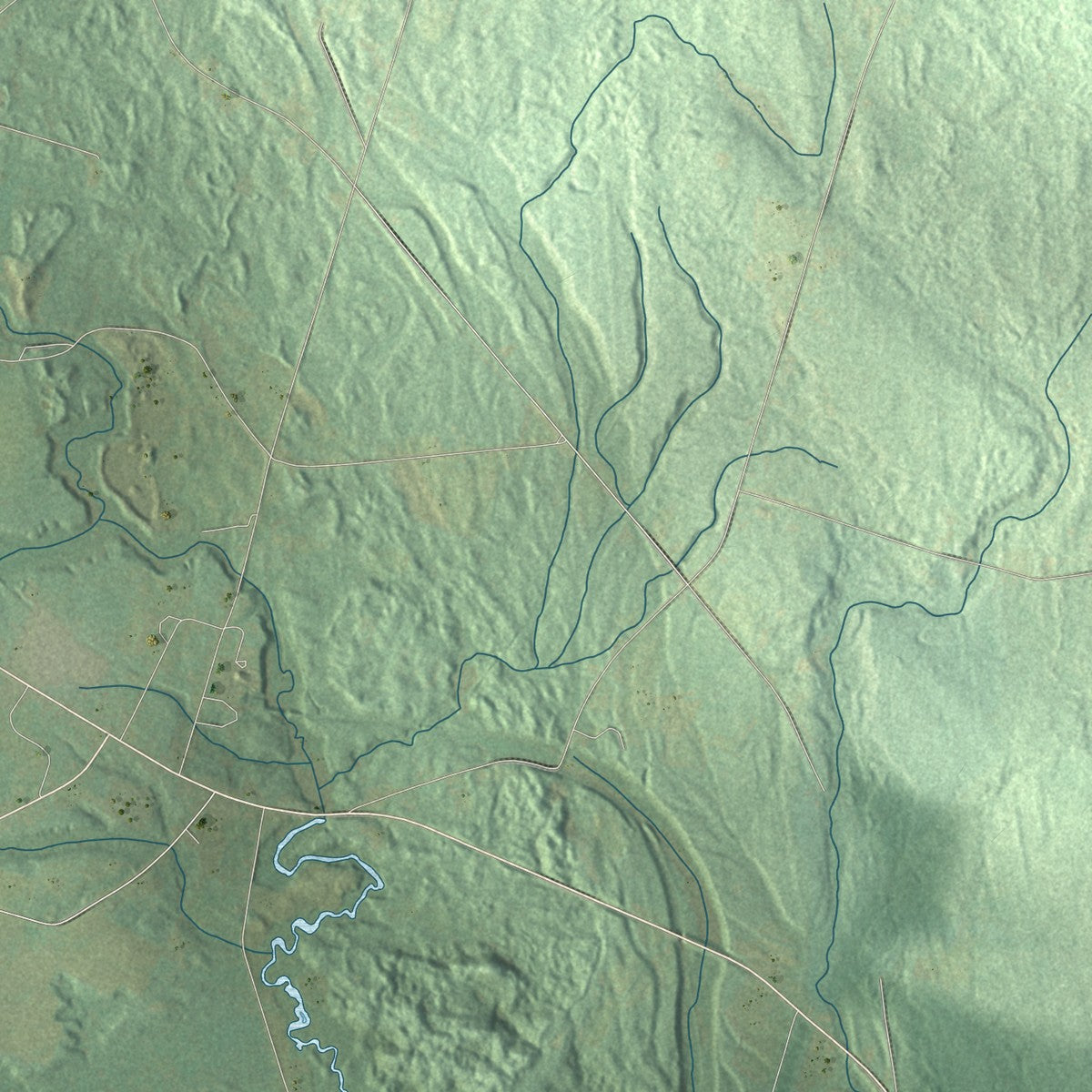 Close-up 1 of the Amboy, New York map artwork
