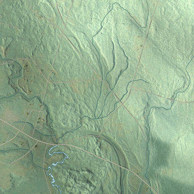 Close-up 1 of the Amboy, New York map artwork