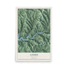 Andes, New York map print, 12" x 18" Archival Matte Print mockup