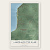 Angola on the Lake, New York map print, the full design