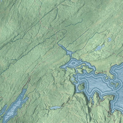 Close-up 1 of the Antwerp, New York map artwork