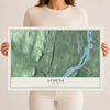 Athens, New York map print, 12" x 18" Archival Matte Print mockup