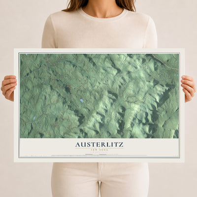 Austerlitz, New York map print, 12" x 18" Archival Matte Print mockup