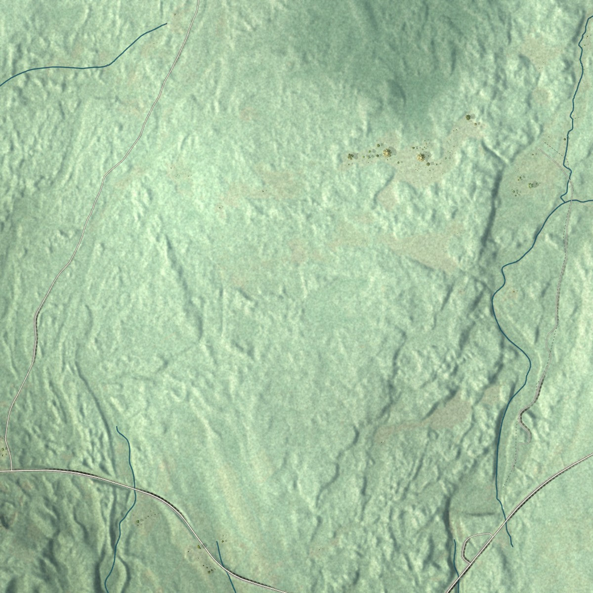 Close-up 1 of the Ava, New York map artwork