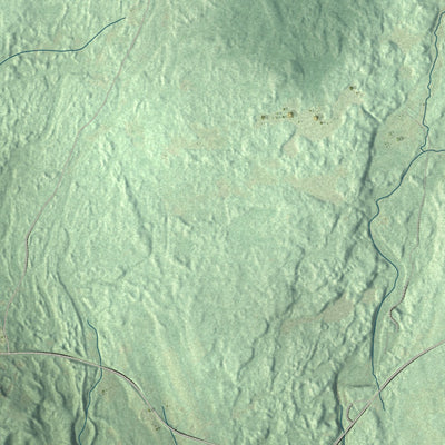 Close-up 1 of the Ava, New York map artwork