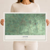 Avon, New York map print, 12" x 18" Archival Matte Print mockup