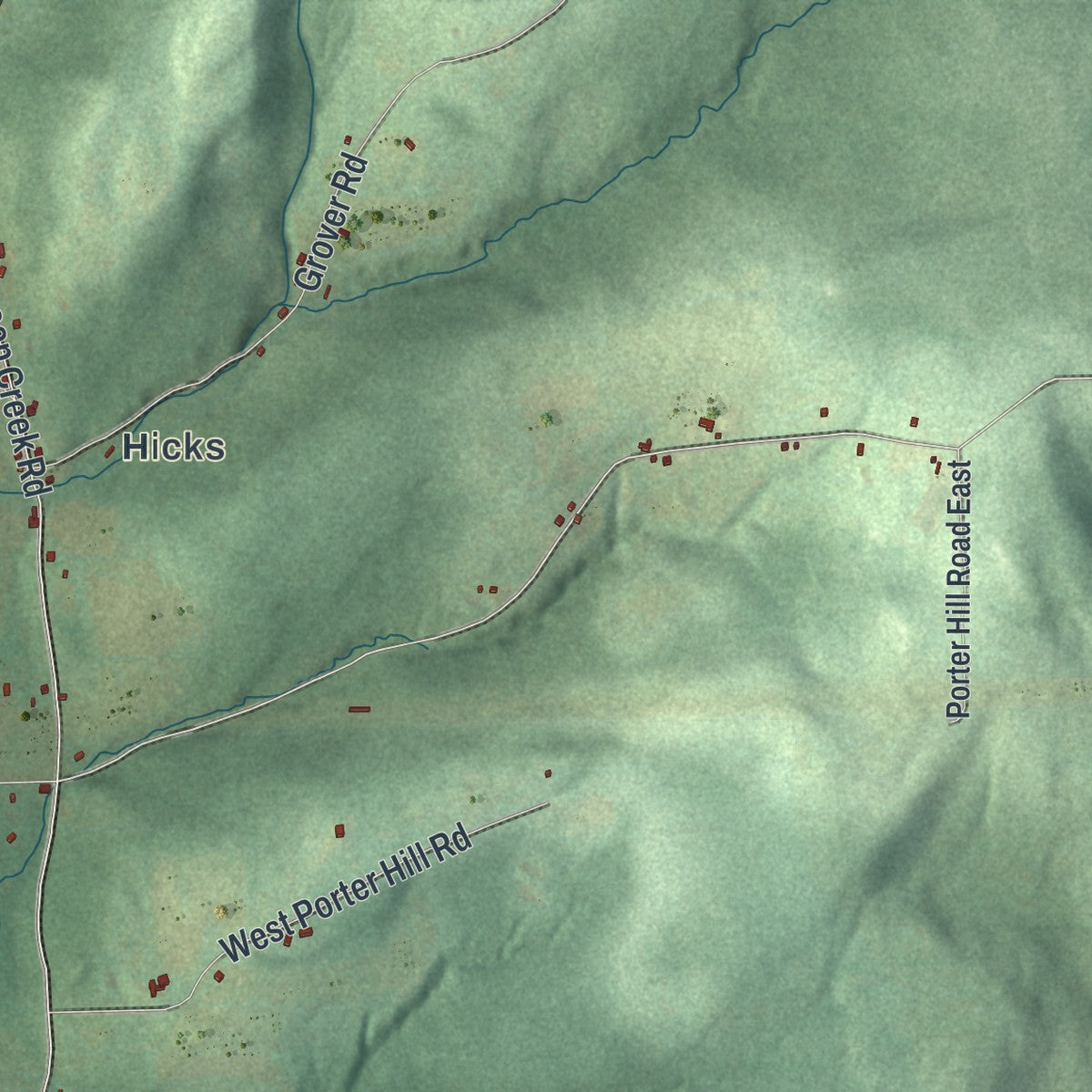 Close-up 2 of the Baldwin, New York map artwork