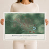 Batavia City (Genesee County), New York map print, 12" x 18" Archival Matte Print mockup