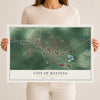 Map of the City of Batavia, Genesee County, New York, 12 x 18 inch unframed archival matte print