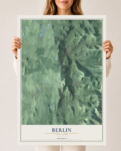 Berlin, New York map print, 24" x 36" Archival Matte Print mockup