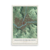 Binghamton City (Broome County), New York map print, 12" x 18" Archival Matte Print mockup