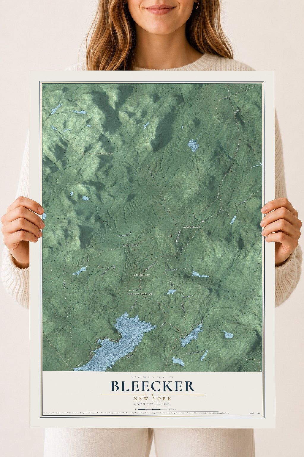 Bleecker, New York map print, 18" x 24" Archival Matte Print mockup