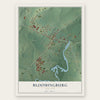 Bloomingburg, New York map print, the full design