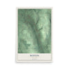 Boston, New York map print, 12" x 18" Archival Matte Print mockup