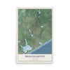 Bridgehampton, New York map print, 12" x 18" Archival Matte Print mockup