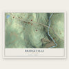 Bridgeville, New York map print, the full design