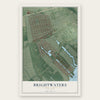 Brightwaters, New York map print, the full design