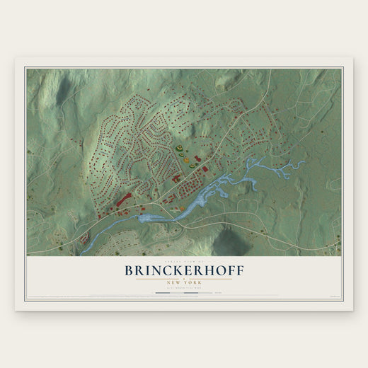 Brinckerhoff, New York map print, the full design