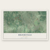 Brookville, New York map print, the full design