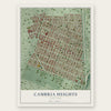 Cambria Heights, New York map print, the full design