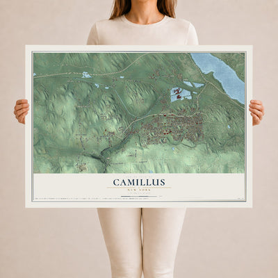 Camillus, New York map print, 24" x 36" Archival Matte Print mockup