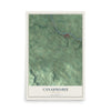 Canajoharie, New York map print, 12" x 18" Archival Matte Print mockup