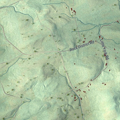 Close-up 1 of the Carlisle, New York map artwork