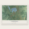Cassadaga, New York map print, the full design