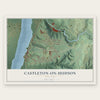 Castleton-on-Hudson, New York map print, the full design